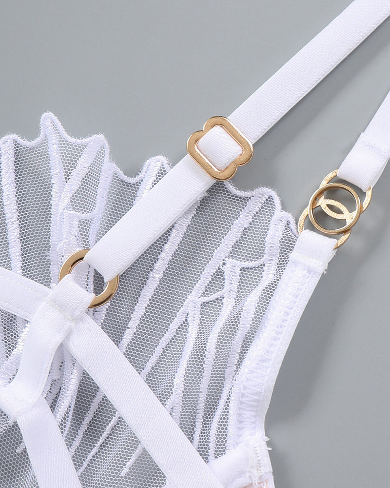 Thin Embroidered Bra and Panty 2 Sets Avidlove-Bra Sets - Tophatter Daily Deals