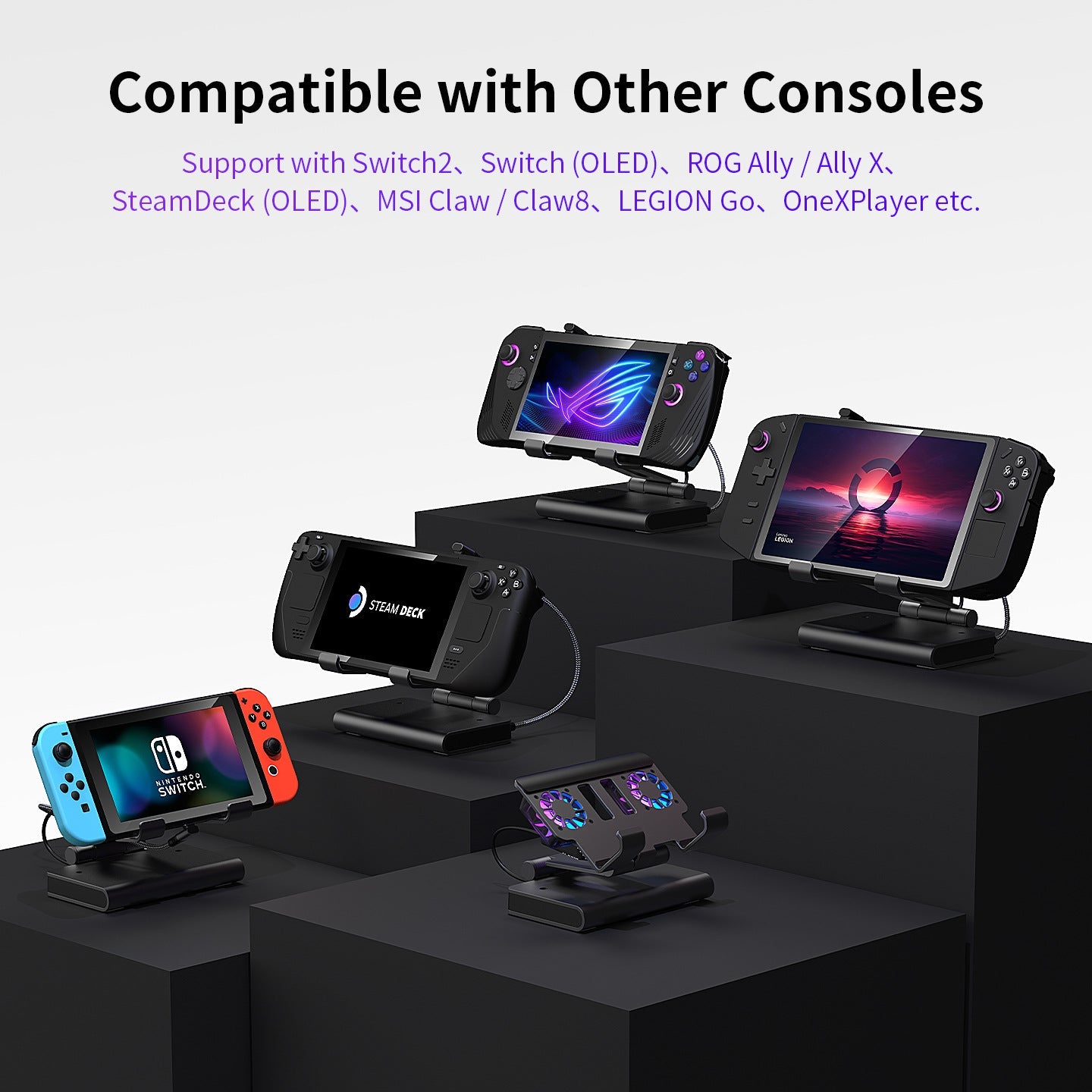 Docking Station 100W With Dual Fans 4K HDMI Gaming Dock - Tophatter Daily Deals