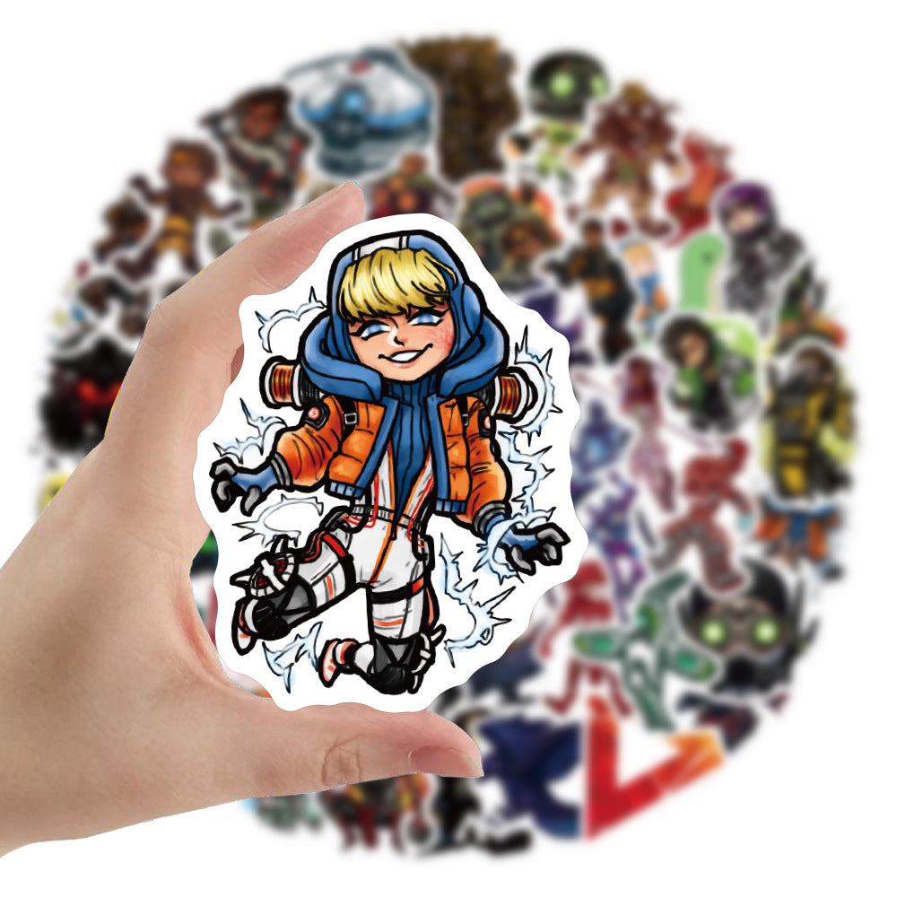 100 PCS Waterproof Octane Wraith Wattson Mirage Bloodhound Pathfinder Loba Stickers - Tophatter Daily Deals