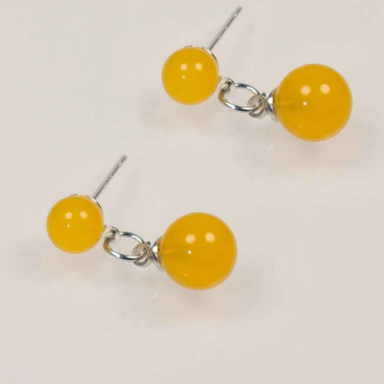 Multicolor Natural Agate Raw Stone Earrings 4 Earrings - Tophatter Daily Deals