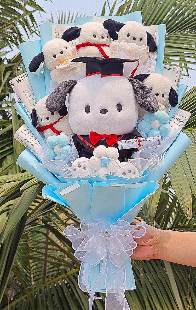 Sanrio Graduation Plush Toy Bouquet Flowers - Tophatter Daily Deals