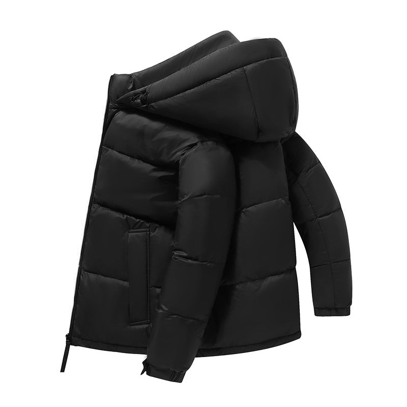 Insulating Mens Down Jacket - Boxy Hip, Polyester, Winter Black 3D Changing Face Moving Picture Frame - Tophatter Daily Deals