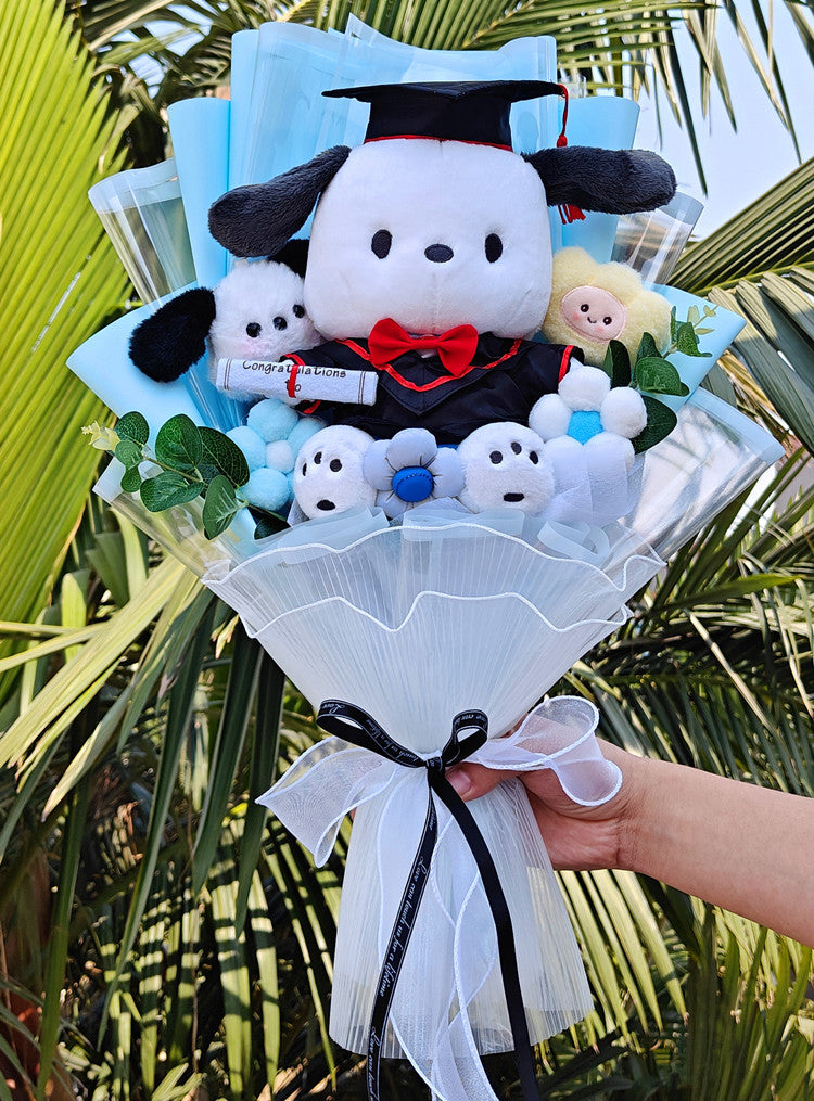 Sanrio Graduation Plush Toy Bouquet Flowers - Tophatter Daily Deals