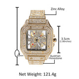 Hip-Hop Skeleton Square Watch Watches - Tophatter Daily Deals