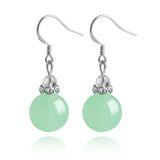 Natural Jadeite Bead Earrings Earrings - Tophatter Daily Deals