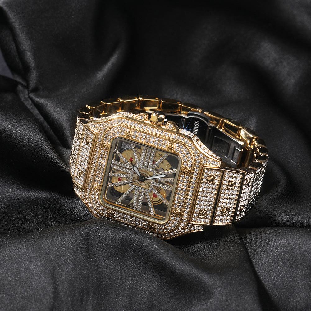 Hip-Hop Skeleton Square Watch Watches - Tophatter Daily Deals