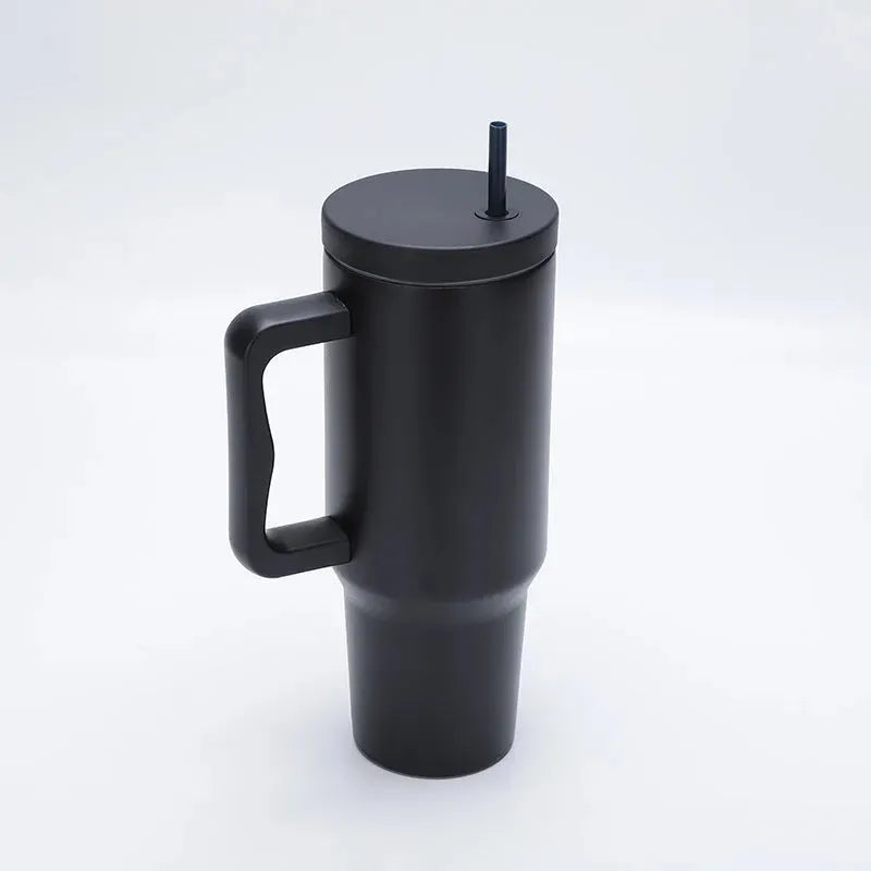 Ultimate Hydration Companion: The 40 oz Tumbler Midnight Black 40oz Tumblers - Tophatter Daily Deals