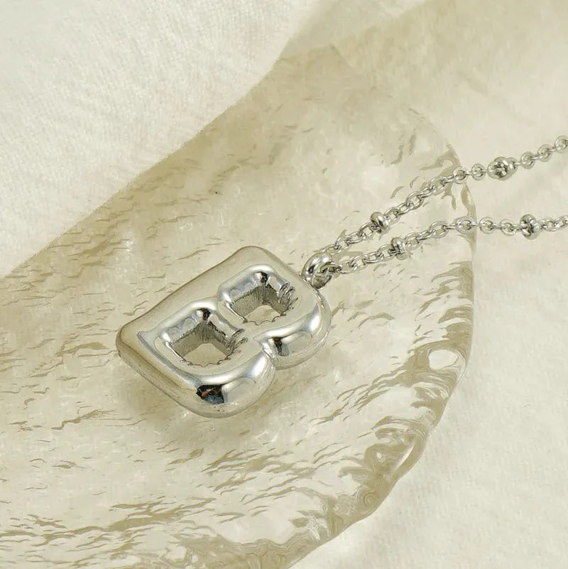 Bubble™ Letter Pendant Necklace Necklaces - Tophatter Daily Deals