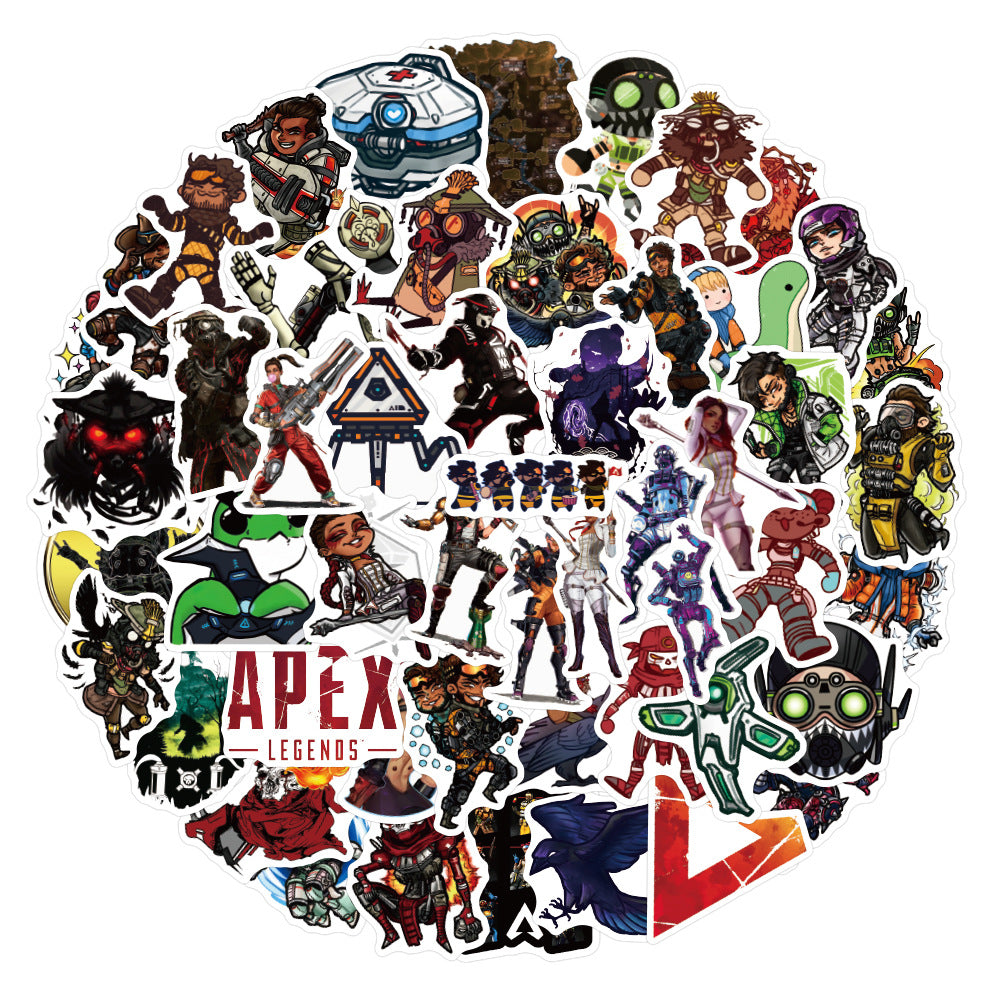 100 PCS Waterproof Octane Wraith Wattson Mirage Bloodhound Pathfinder Loba Stickers - Tophatter Daily Deals