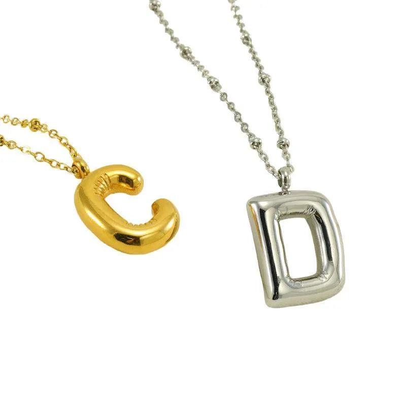 Bubble™ Letter Pendant Necklace Necklaces - Tophatter Daily Deals