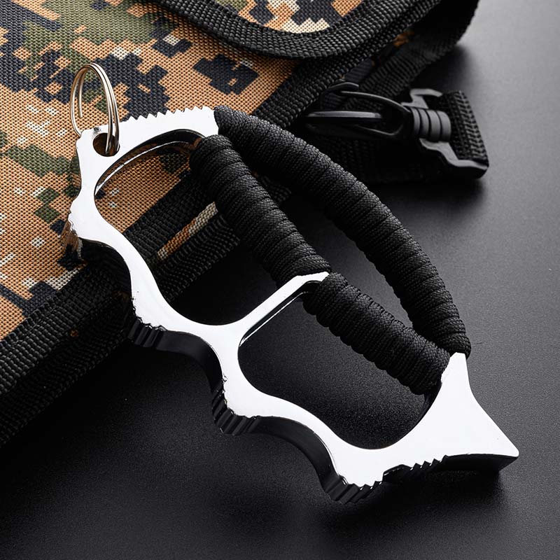 FOUR FINGER BRASS KNUCKLES SELF DEFENSE I - Tophatter Daily Deals