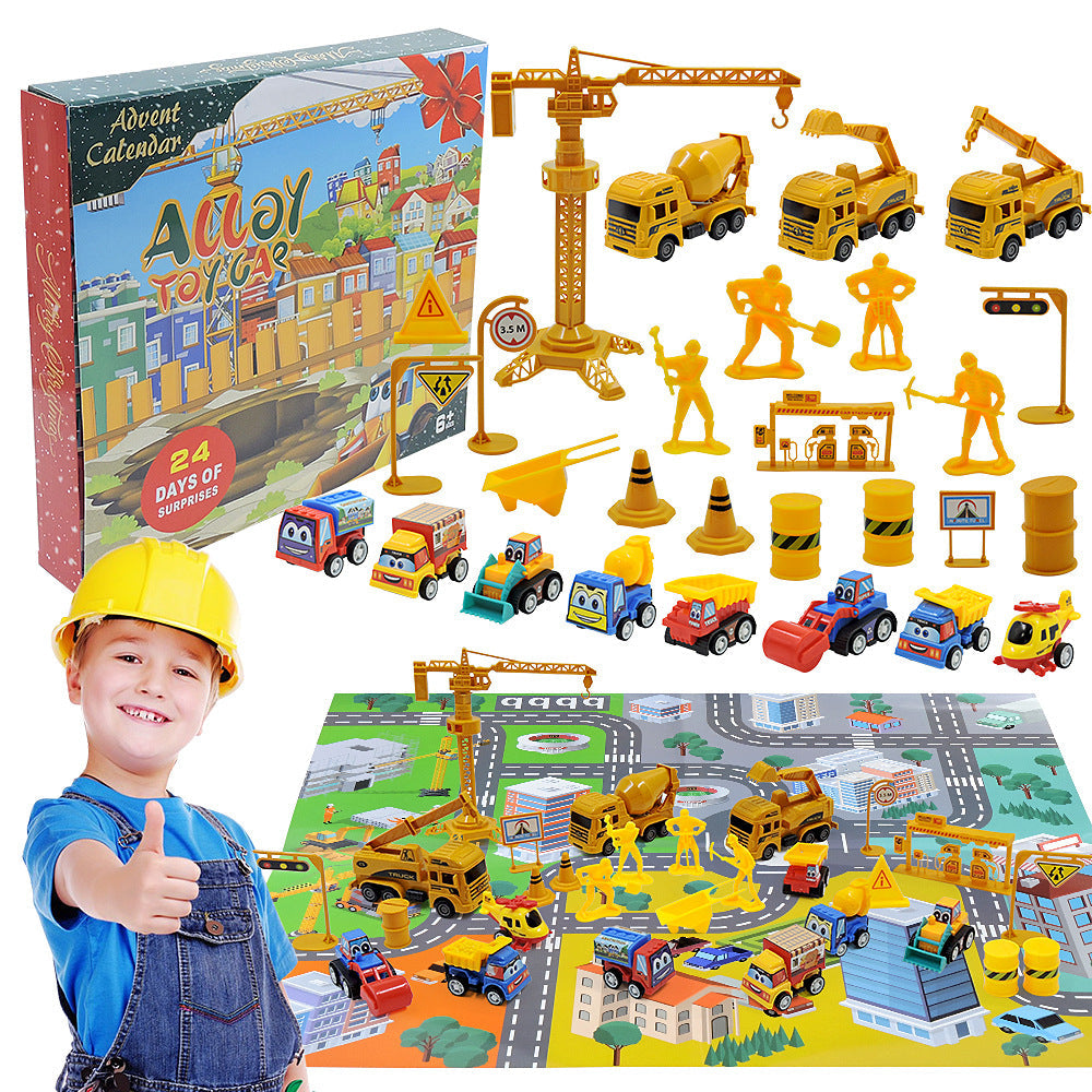Advent Calendar Car Toys Box Kids 24 Day Christmas Gift - Tophatter Daily Deals