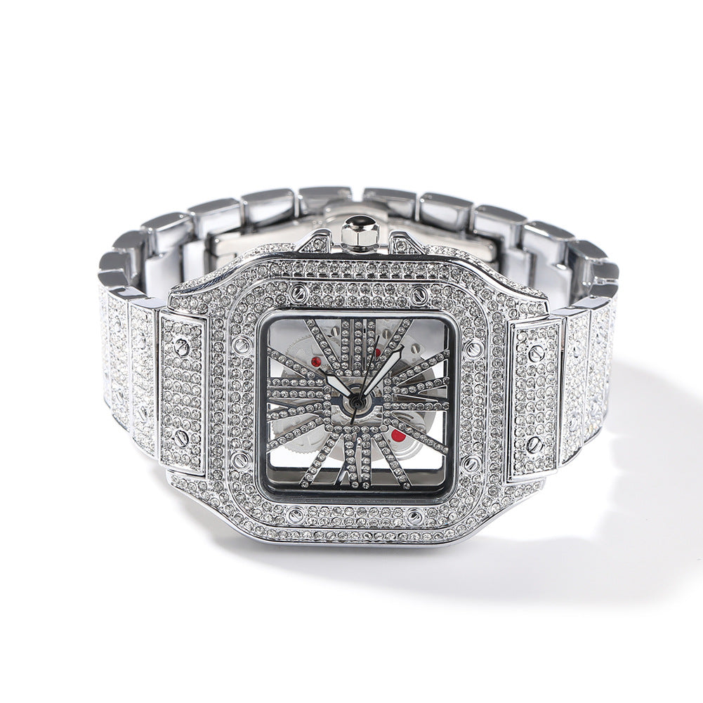 Hip-Hop Skeleton Square Watch Watches - Tophatter Daily Deals