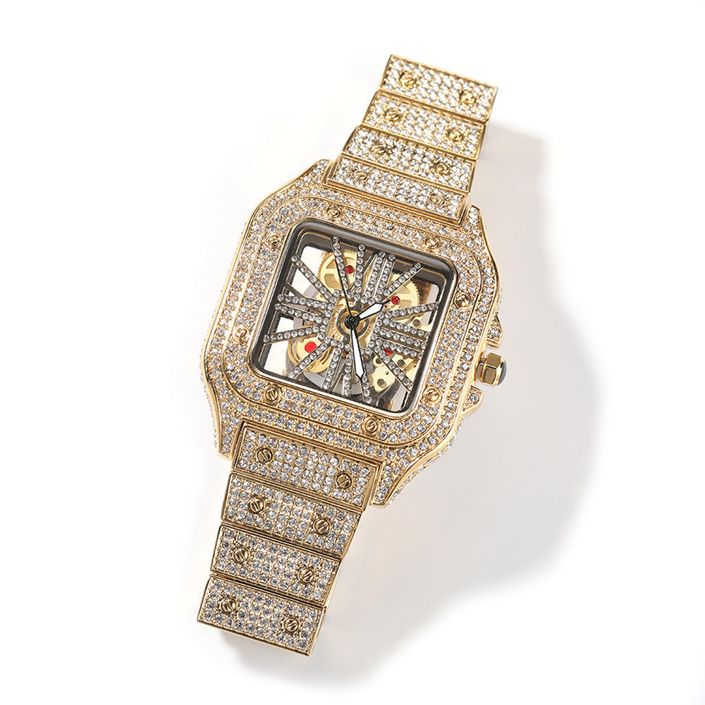 Hip-Hop Skeleton Square Watch Watches - Tophatter Daily Deals