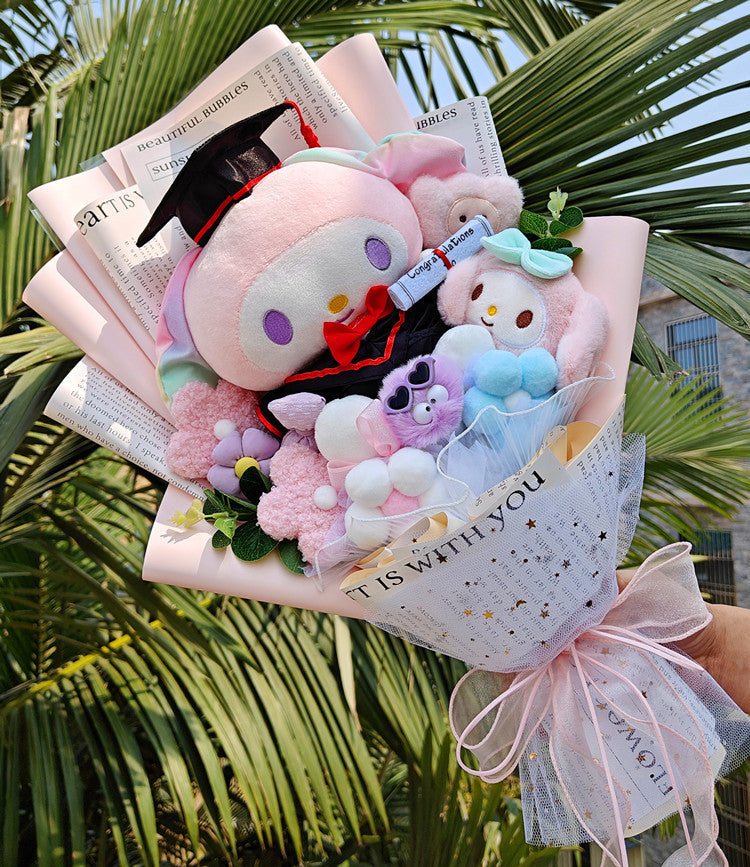Sanrio Graduation Plush Toy Bouquet My Melody Flowers - Tophatter Daily Deals