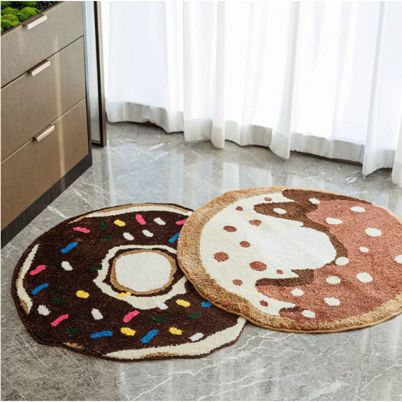 Donut with Rainbow Sprinkles Rug 0 - Tophatter Daily Deals