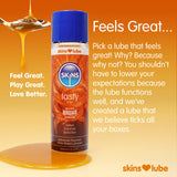 Skins Salted Caramel Waterbased Seduction Lubricant 130ml > Lube > Flavoured - Tophatter Daily Deals
