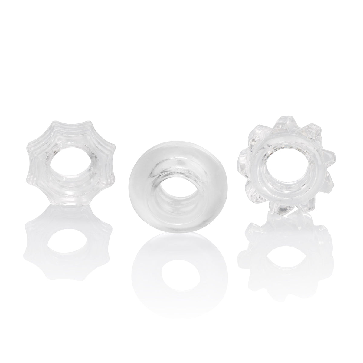 Reversible Ring Set – Stretchy Durable Erection Enhancers 3-Piece Set > Cock Ring > Sets - Tophatter Daily Deals