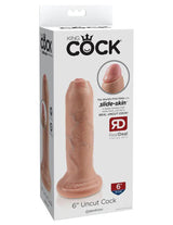 King Cock 6 Inch Uncut Realistic Dildo with Movable Foreskin > Dildos > Realistic Dildos - Tophatter Daily Deals
