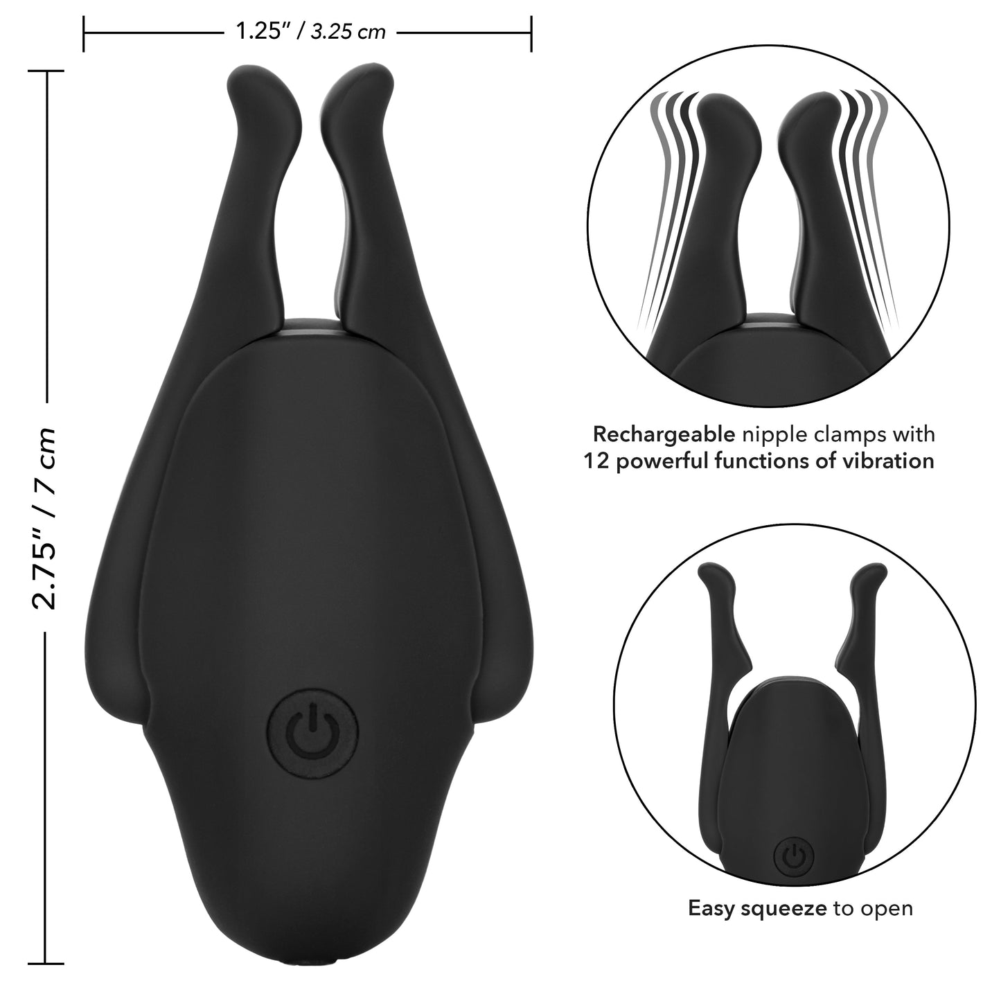 Rechargeable Nipplettes – Vibrating Adjustable Nipple Clamps > Sex Toys > Nipple Stimulators - Tophatter Daily Deals