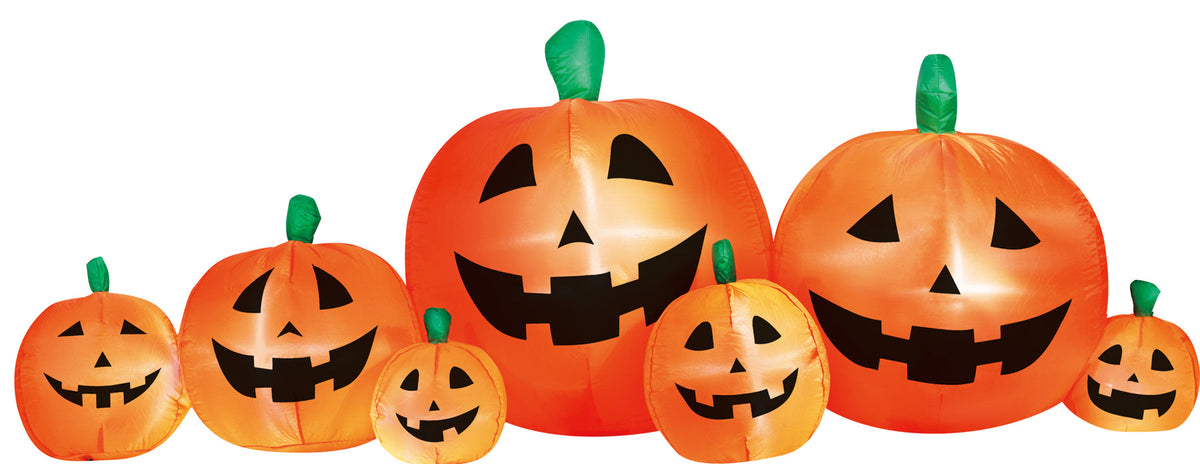 8' Inflatable Pumpkin Patch Halloween Inflatable Decorations - Tophatter Daily Deals