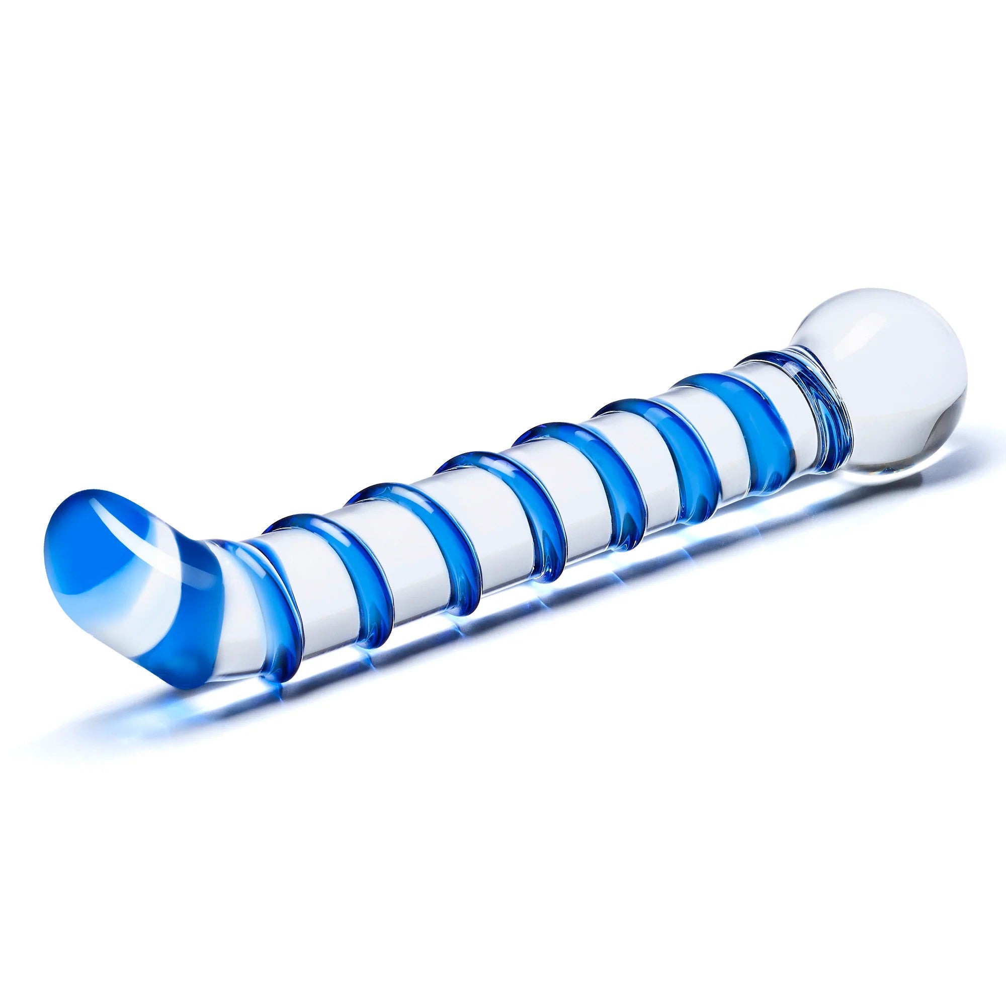 Mr Swirly 6.5 Inch Glass G-Spot Dildo for Intimate Pleasure > Glass > Dildos - Tophatter Daily Deals