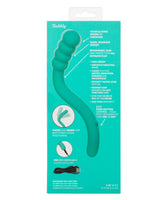 Pretty Little Wands Bubbly Slim Flexible Silicone Massager with 10 Speeds Waterproof Vibrator in Teal > Vibrators > Standard Vibrators - Tophatter Daily Deals