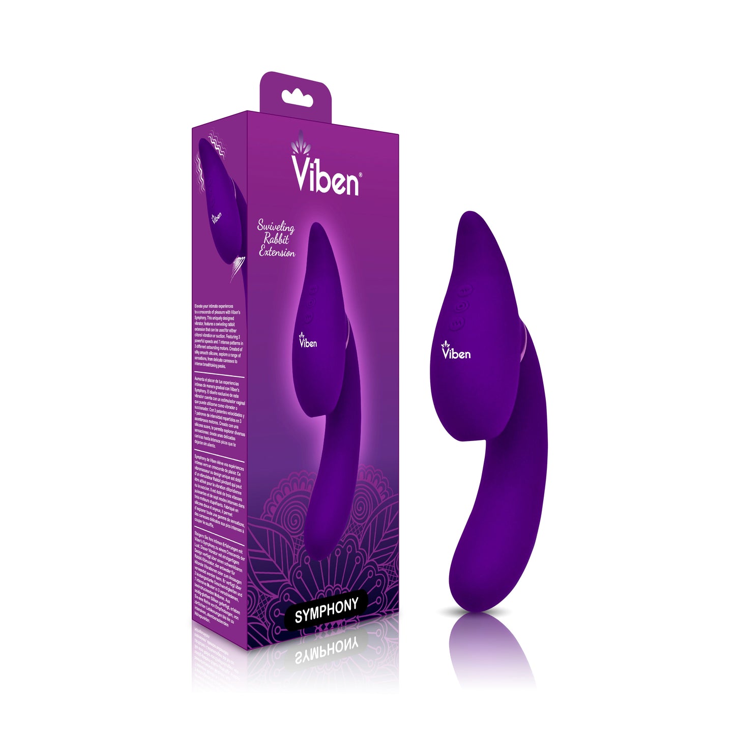 Symphony 21 Mode Swivel Suction Head Triple Motor Vibrator > Vibrators > Ladies > Rabbit - Tophatter Daily Deals