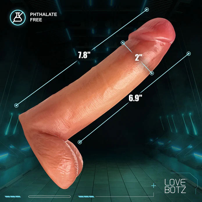 Cock Lock Dildo with Balls (Light Pink) – 8 Inch Realistic Dildo > Dildos > Realistic Dildos - Tophatter Daily Deals