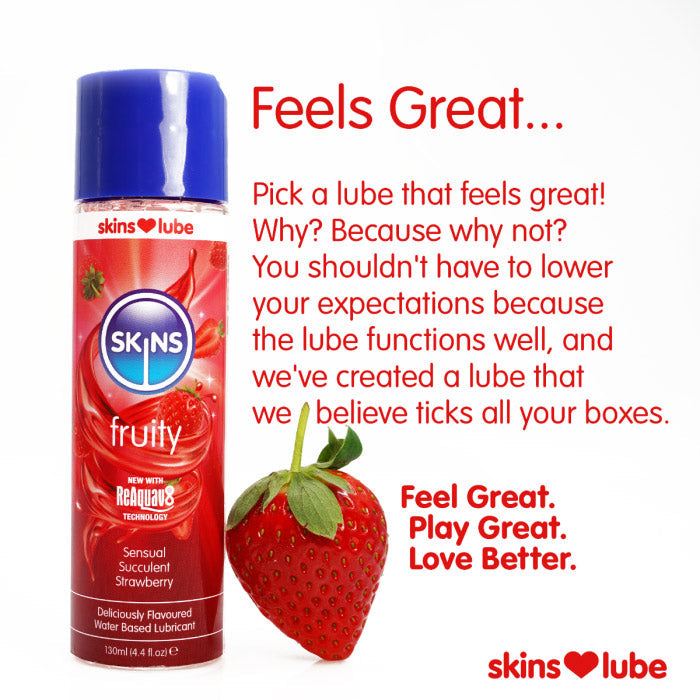 Skins Strawberry (4.4oz) – Water Based Lubricant > Lube > Flavoured - Tophatter Daily Deals