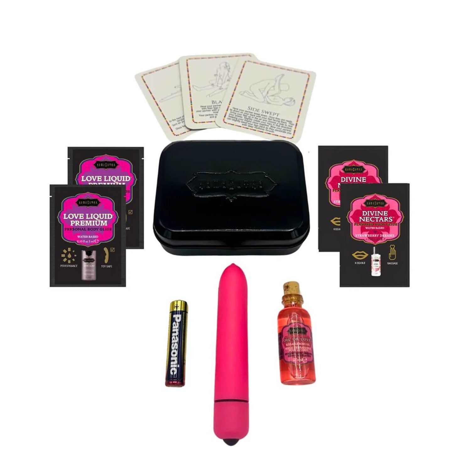 Vibe Weekender Kit (Strawberry Dreams) – Battery-Powered Mini Vibrator Kit > Essentials > Massage Gift Set - Tophatter Daily Deals
