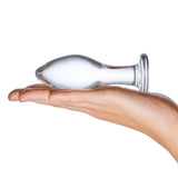 Glas 4 Inch Classic Clear Glass Butt Plug with Flared Base > Glass > Toys - Tophatter Daily Deals