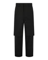 Off-White Double Layer Carpenter Pants Black Pants - Tophatter Daily Deals