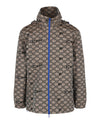 Off-White Monogram Allover Windbreaker Jacket Camel Black Jackets - Tophatter Daily Deals