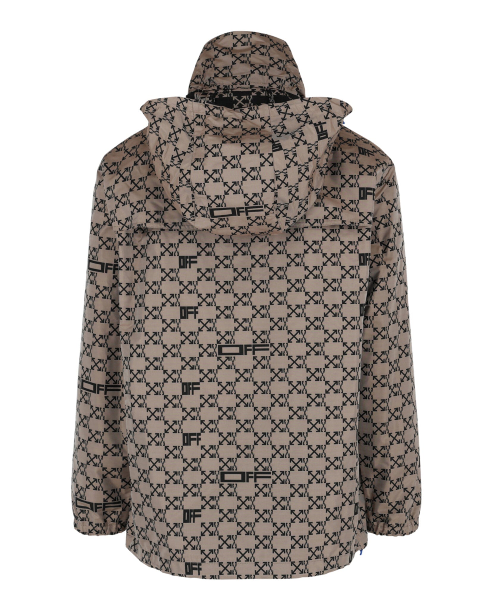 Off-White Monogram Allover Windbreaker Jacket Jackets - Tophatter Daily Deals