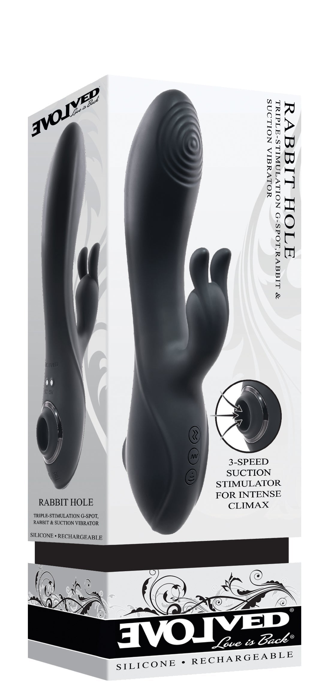 Evolved Rabbit Hole 21.2 Centimeter Rabbit Vibrator > Vibrators > Ladies > Rabbit - Tophatter Daily Deals