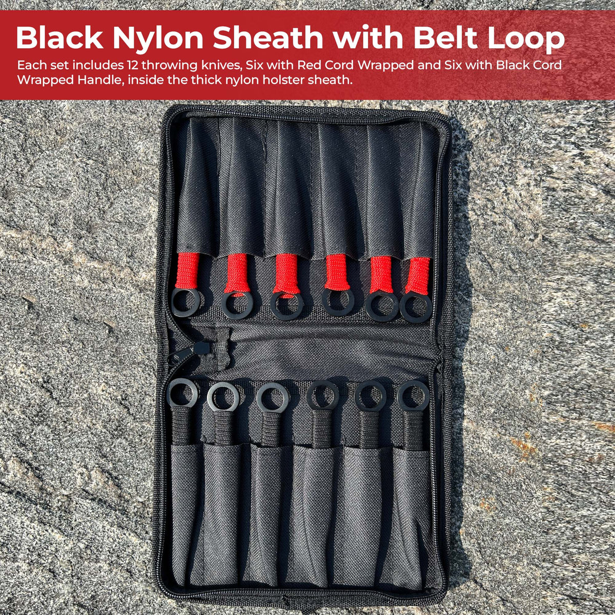 On Target Bullseye 12 Piece Target Throwing Knife Set knives - Tophatter Daily Deals
