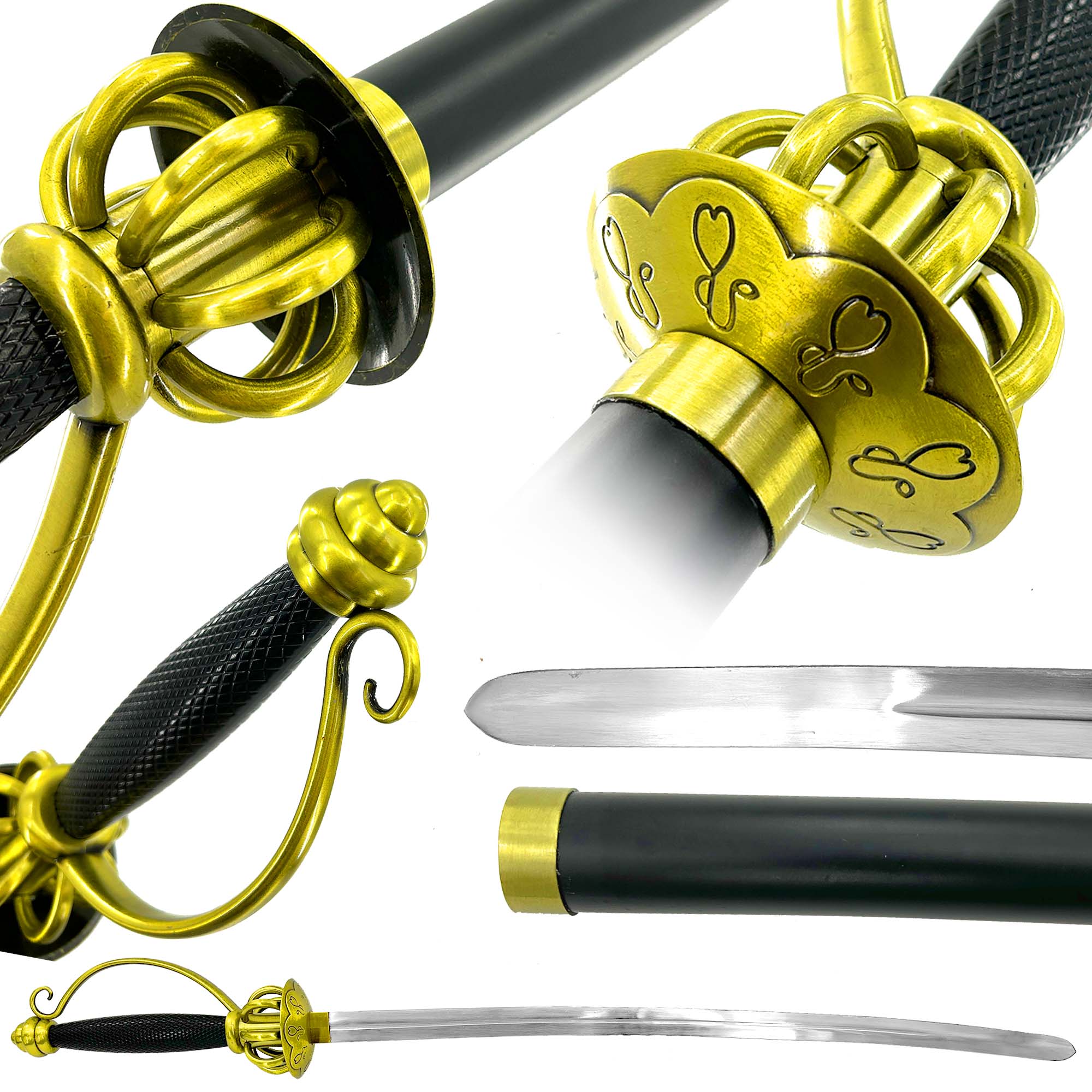 One Piece Anime Replica Cavendish Rapier Swords - Tophatter Daily Deals