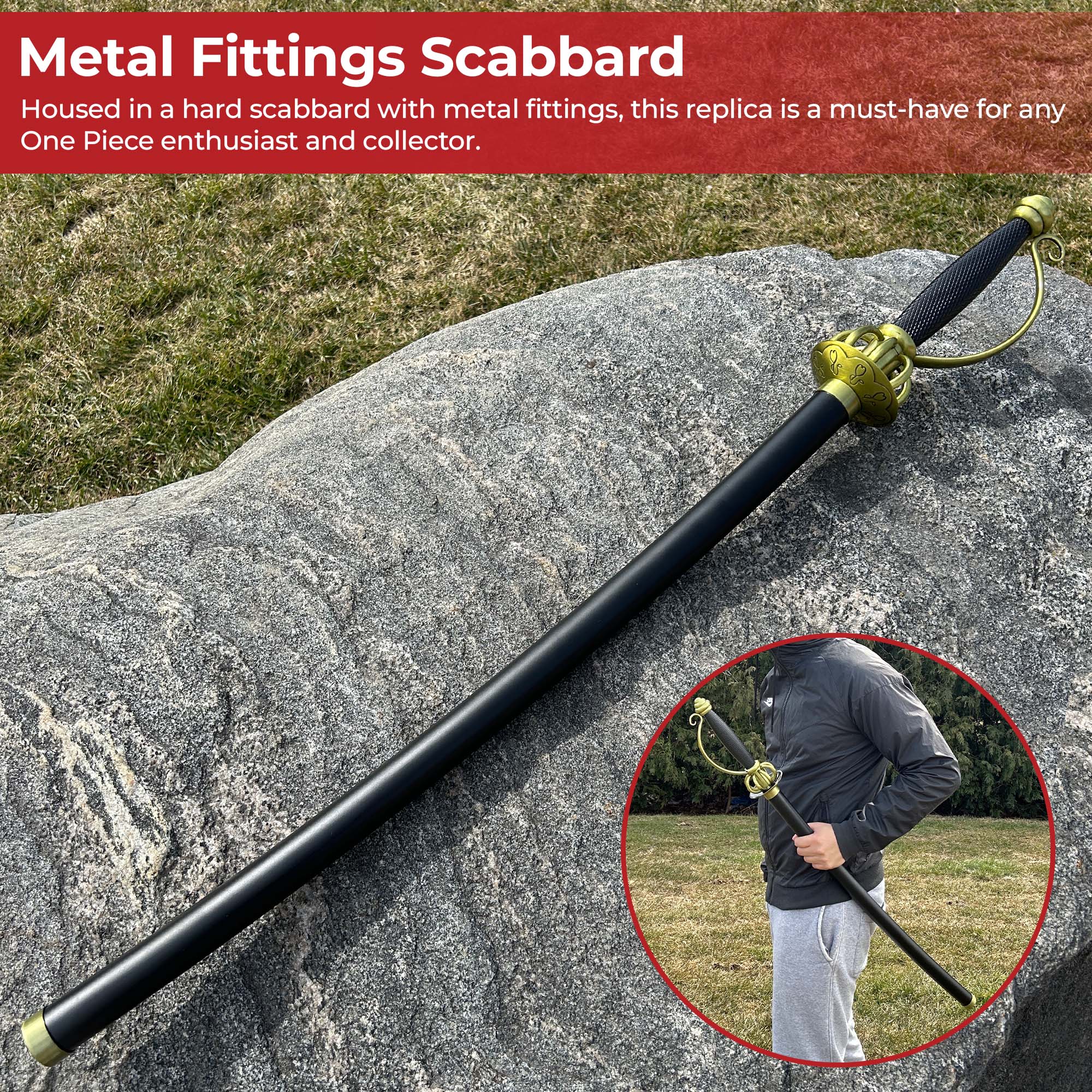 One Piece Anime Replica Cavendish Rapier Swords - Tophatter Daily Deals