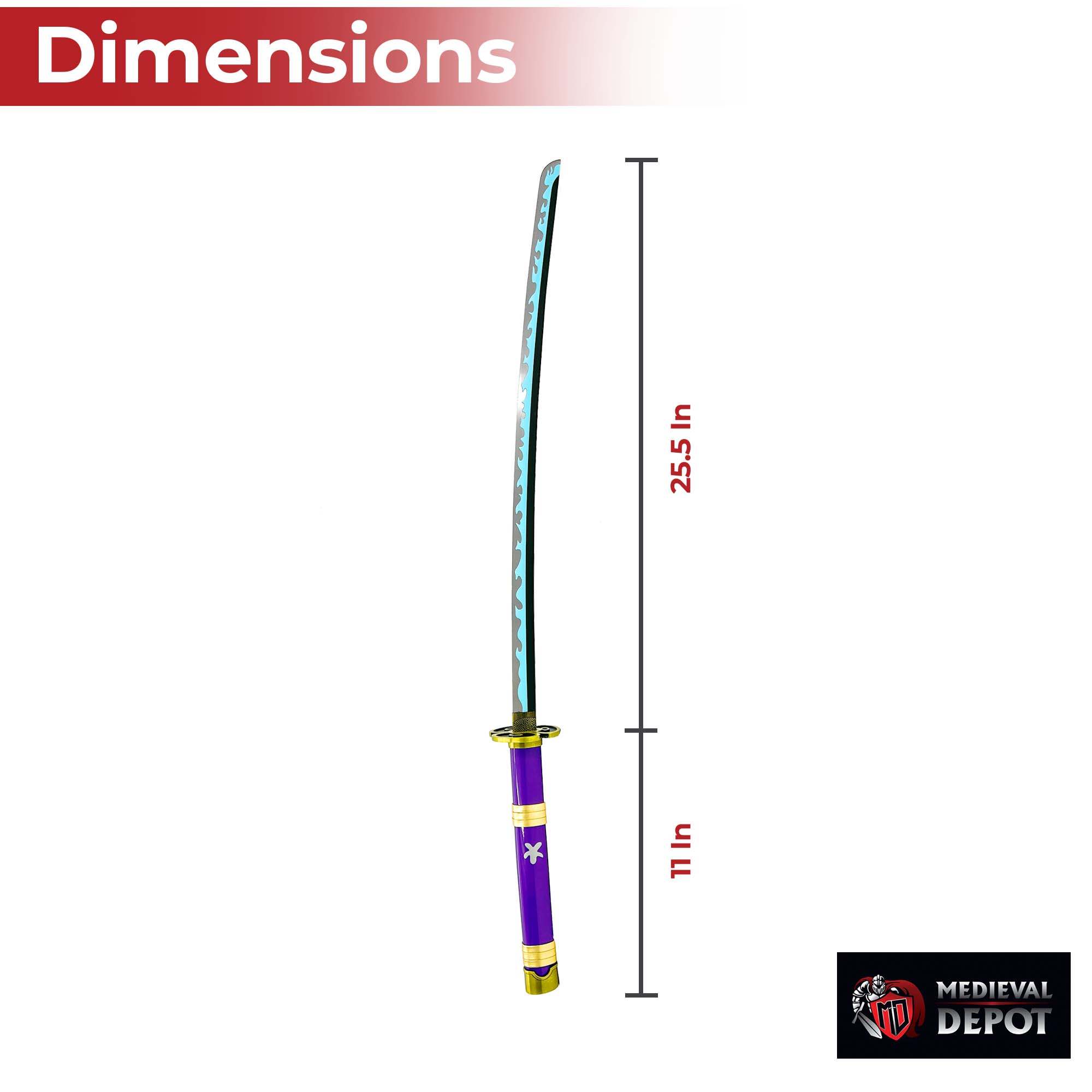 One Piece Enma Katana Roronoa Zoro's Masterpiece Swords - Tophatter Daily Deals