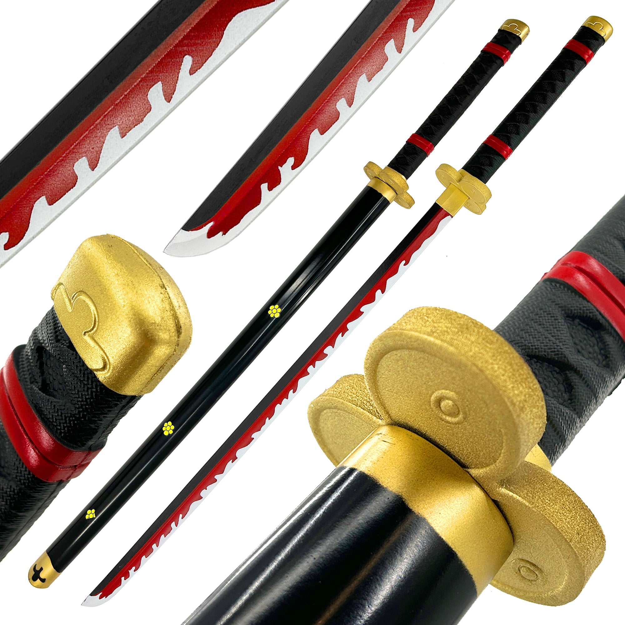 One Piece Zoro Black Enma Katana Foam Sword Swords - Tophatter Daily Deals