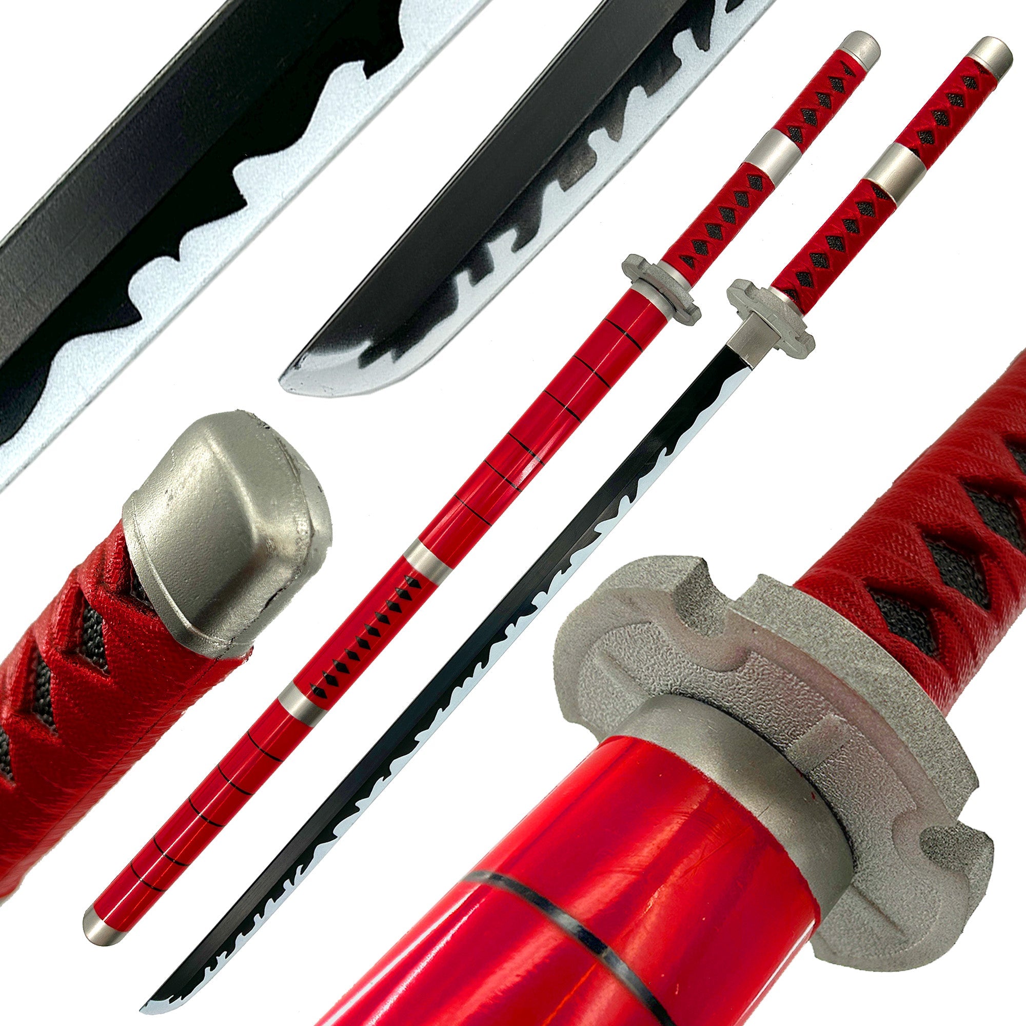 One Piece Zoro Sandai Kitetsu Katana Foam Sword With Scabbard Swords - Tophatter Daily Deals