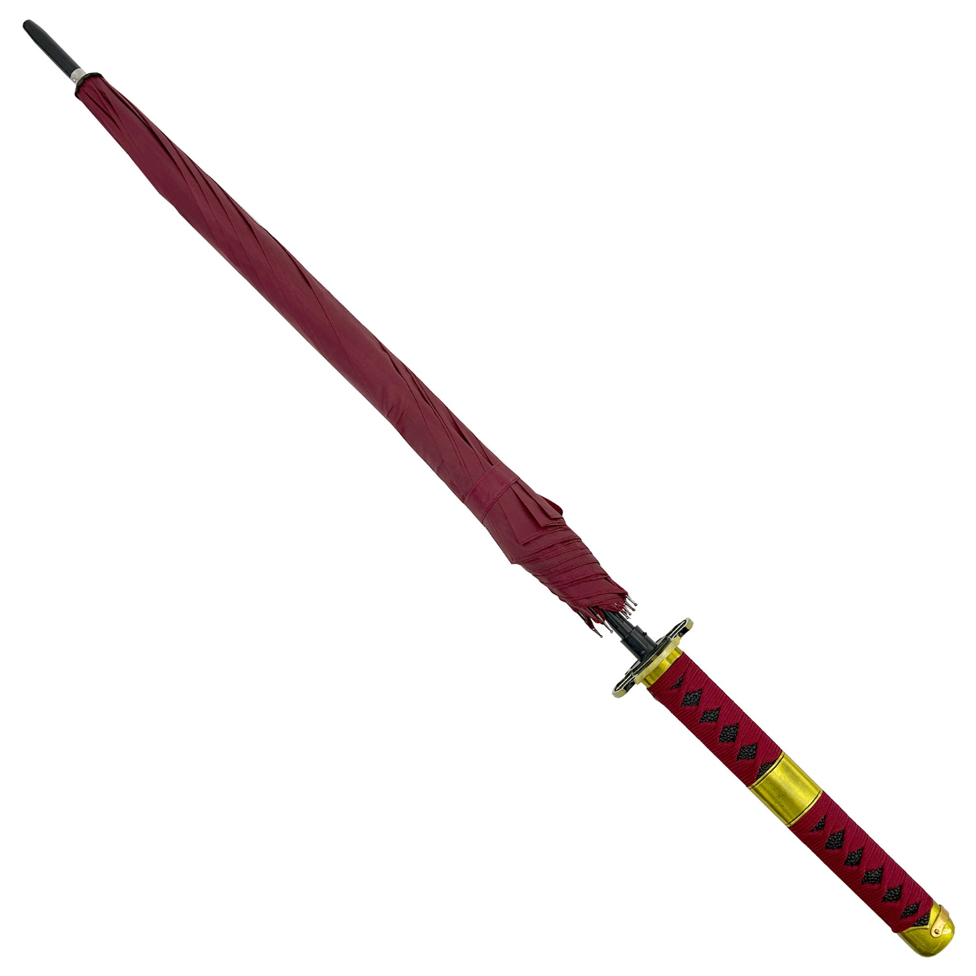 One piece Zoro Sandai Kitetsu Katana Handle Umbrella Red Swords - Tophatter Daily Deals