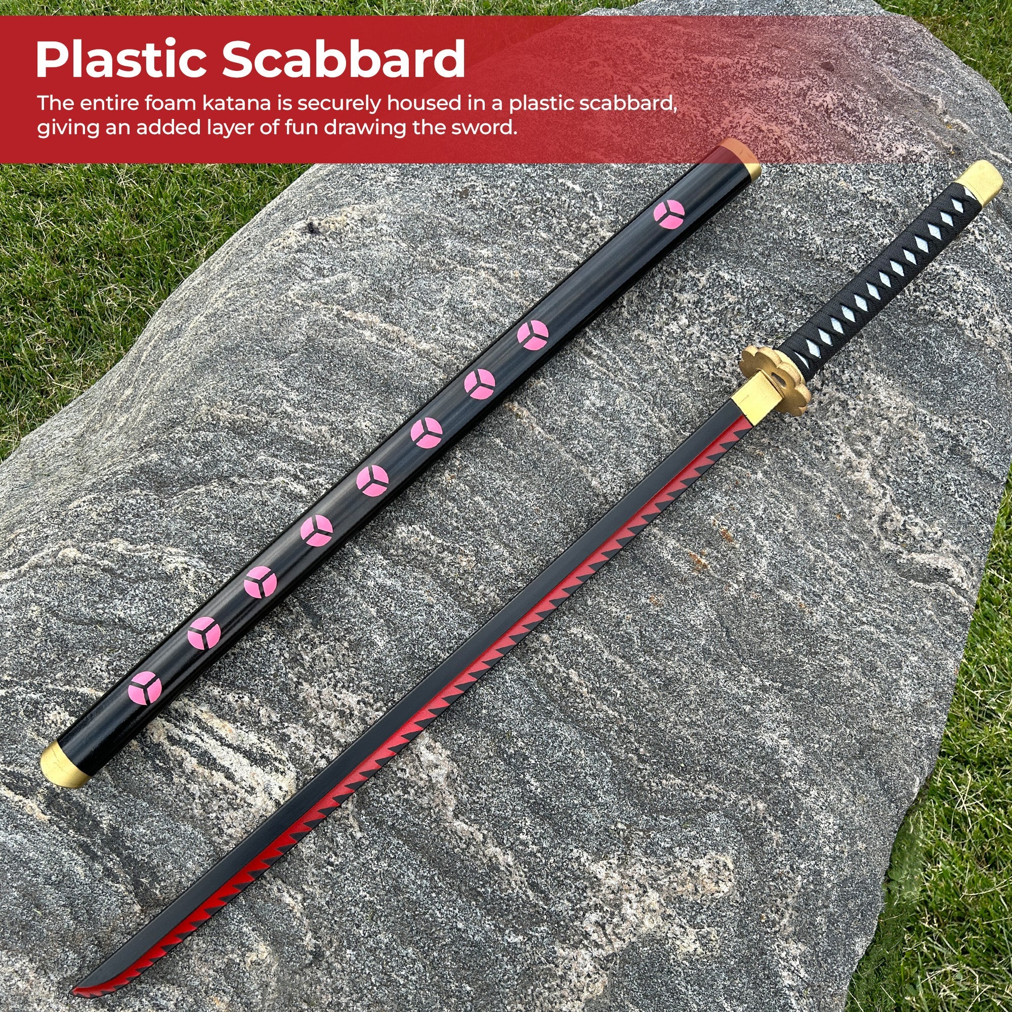One Piece Zoro Shusui Katana Foam Sword With Scabbard Swords - Tophatter Daily Deals