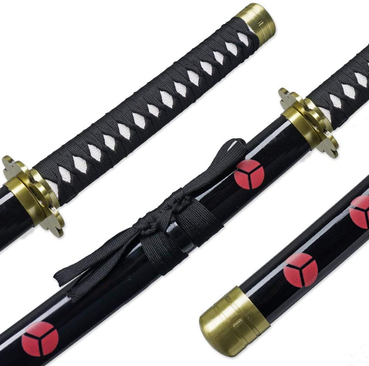 One piece Zoro Shusui silver edge Katana Sword Swords - Tophatter Daily Deals