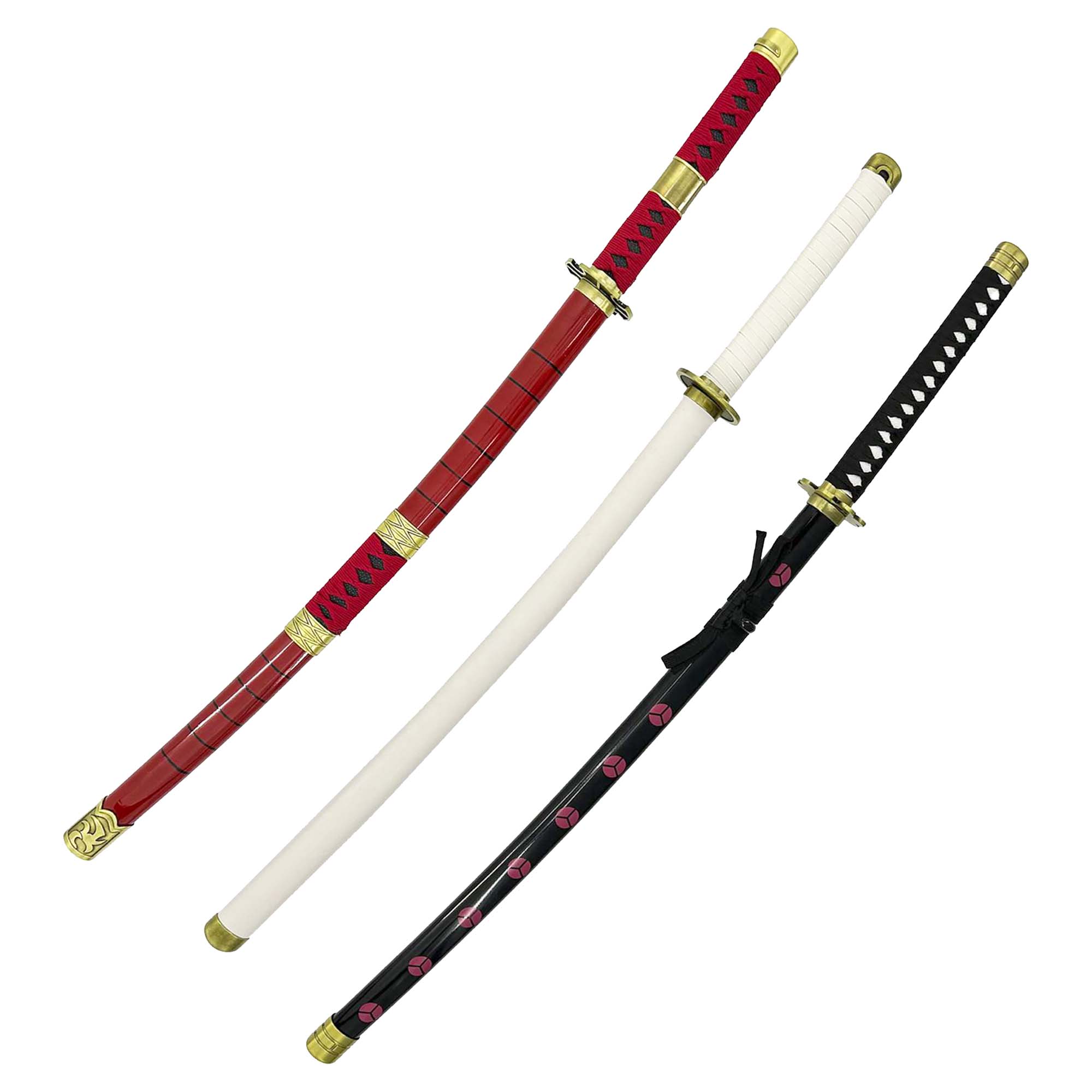 One Piece Zoro Three Sword Katana Set Swords - Tophatter Daily Deals