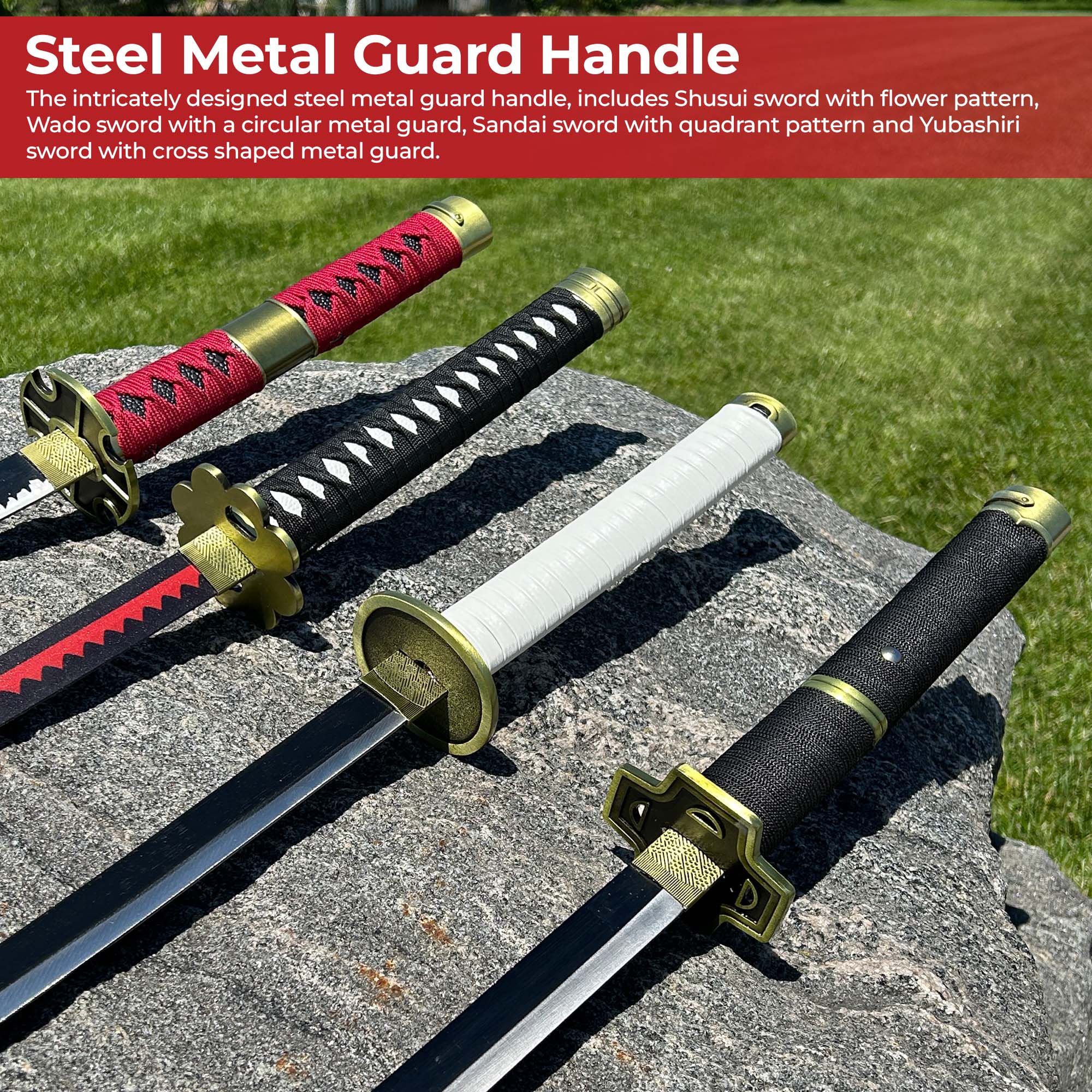 One Piece Zoro Ultimate Four Sword Katana Set Swords - Tophatter Daily Deals