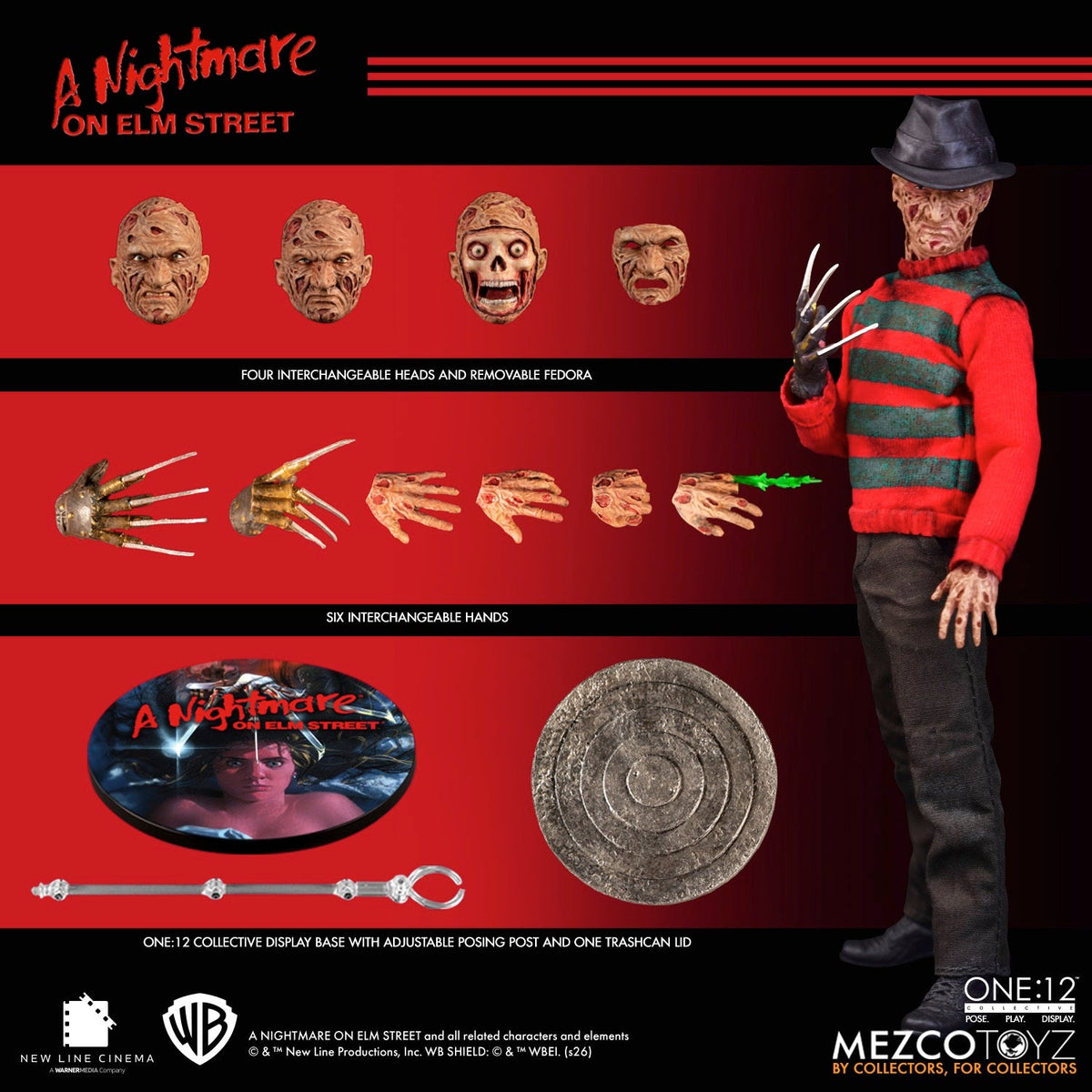 A Nightmare on Elm Street – Freddy Krueger One:12 Collective Action Figure Action Figure - Tophatter Daily Deals