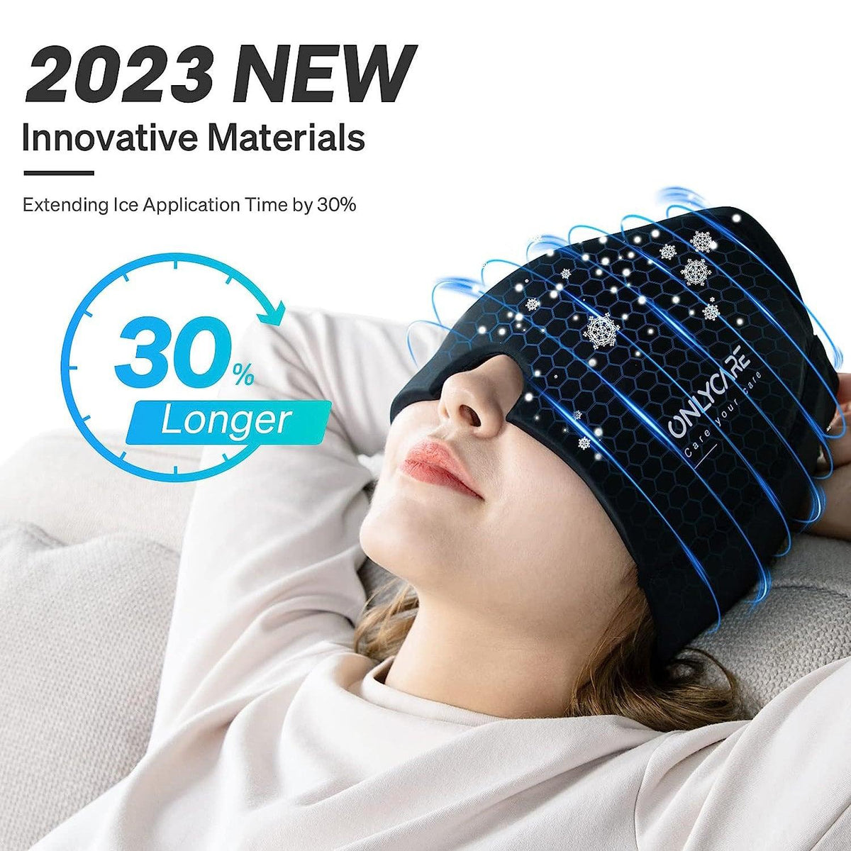 Migraine Cap UK - Gel Hot Cold Therapy Headache Migraine Hat Stress Pressure Pain Relief Cap Personal Care - Tophatter Daily Deals