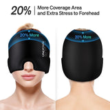 Migraine Cap UK - Gel Hot Cold Therapy Headache Migraine Hat Stress Pressure Pain Relief Cap Personal Care - Tophatter Daily Deals